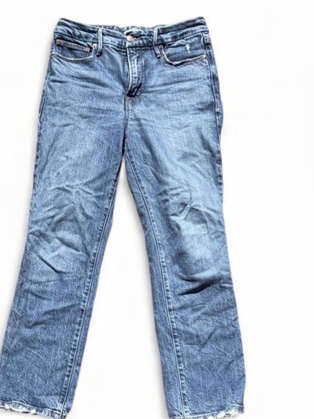 Good American Good Legs Straight Jeans Blue Size 4